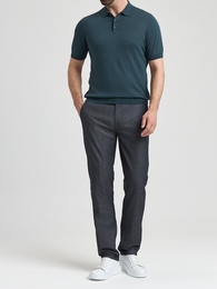 Пуловер-поло BML Base Polo Buttons Neck Short Sleeve, 340113