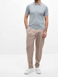 Пуловер-поло BML Base Polo Zip Neck Short Sleeve, 340107