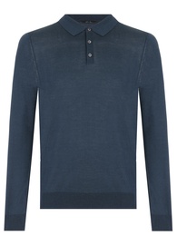 Поло из шелка и хлопка